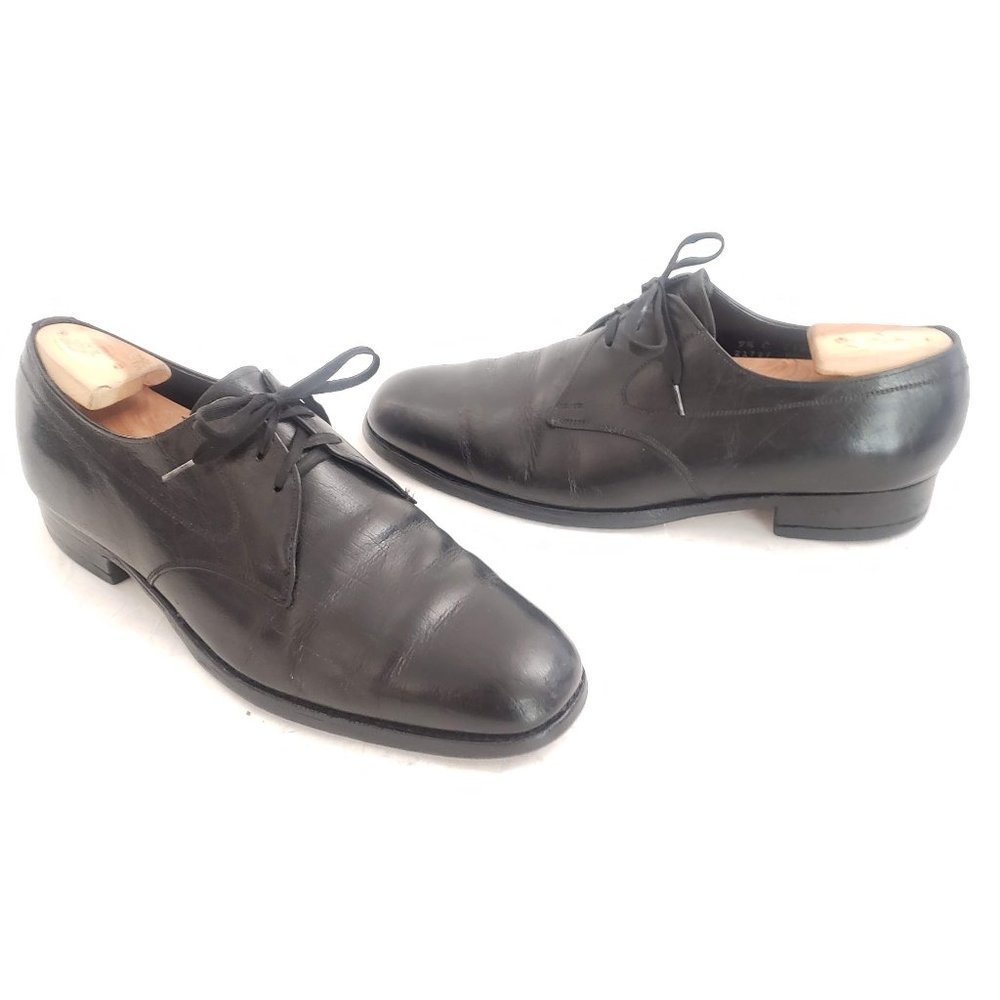 🖤 Vintage Florsheim Black LeatherLace Up Shoes Sz 9.5 🖤